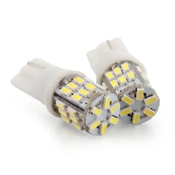 

10x) 2*2W T10 Lampadina Fanale Luce Targa 30 LED 3014 SMD Bianco DC12-24V da Auto