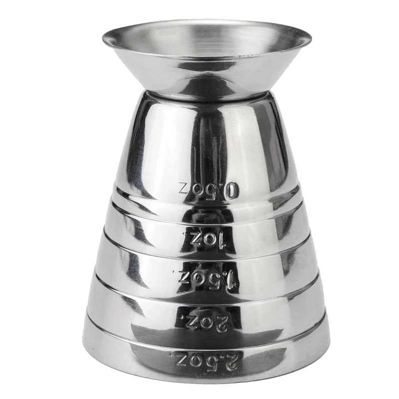 Stainless Steel Cocktail Measuring Jigger Shot Cup Ounce Jigger Bar Tools Cocktail Liquor Measuring Cup Kitchen Bar Accessories (4)