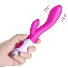 Siliconen Dual Vibration Rabbit Vibrators Vrouwelijke Masturbatie 30 Speed Mode G Spot Vibrator Clitoris Stimulator Seksspeeltje voor Vrouwen