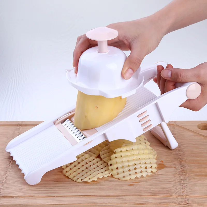 

Slicer Vegetable Cutter with Steel Blade Manual Potato Peeler Carrot Cheese Grater Dicer Kitchen Accessories