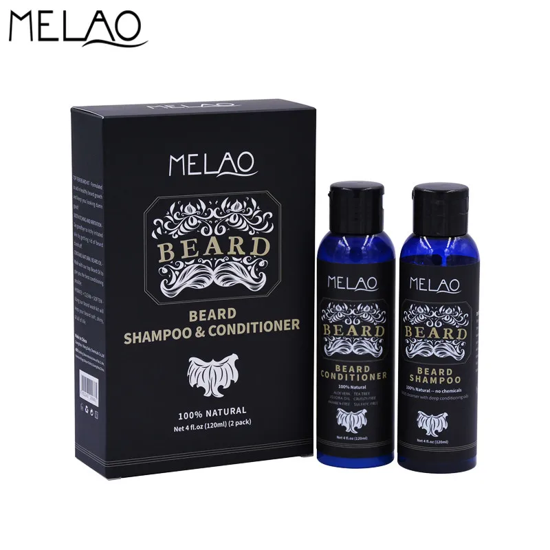 MELAO 100% природа Органическая борода шампунь и кондиционер для мужчин's средства