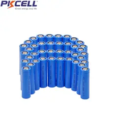 200 шт PKCELL ICR 18650 ICR18650 3,7 v Перезаряжаемые литий-ионный Батарея 2200 mAh Flat Top без Pcm для фонарик