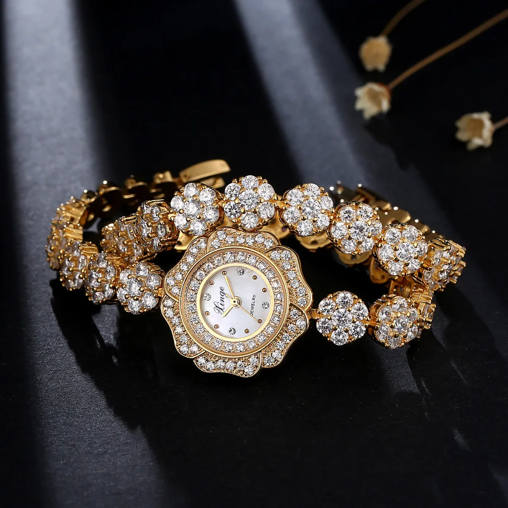 

Bracelet Women's Dress Watches Top Brand Luxury Gold Fashion Ladies Watch Female Quartz-Watch S0371