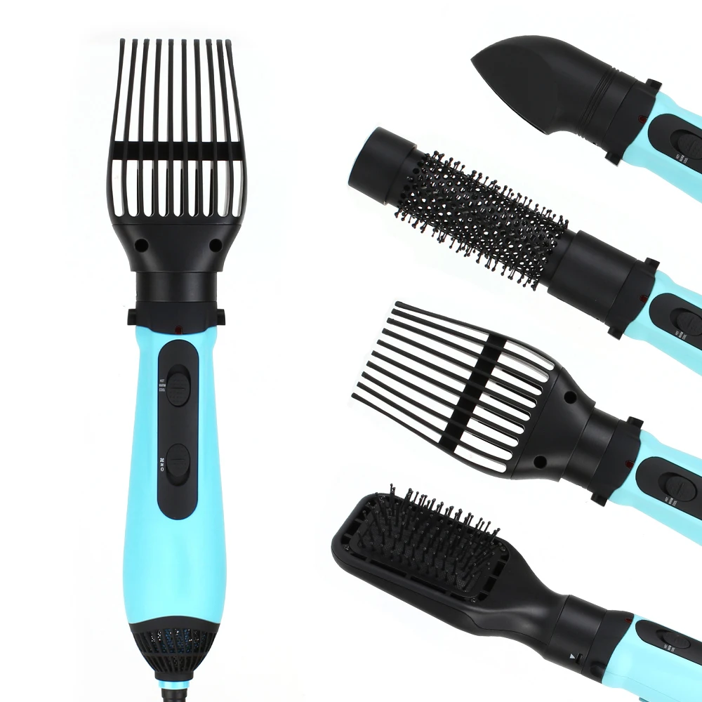 

UKLISS 4 in 1 Hot Air Brush+ Hair Dryer Kit Multifunctional Negative Ionic Styling Tools 1200W Hair Dryers Blowdryer