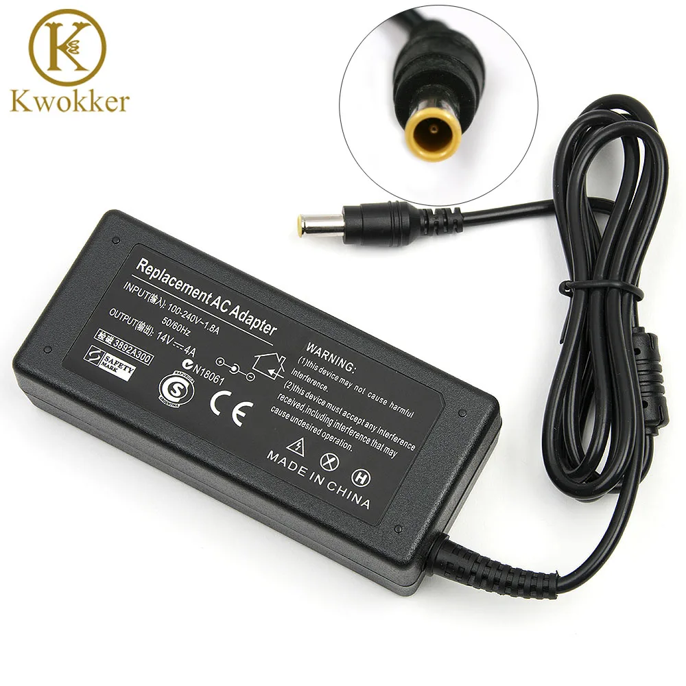 14V 4A 56W AC адаптер питания для ноутбука sumsang LCD SyncMaster монитор S24A350H B2770 P2770H P2370H блок питания для ноутбука 14V 4A 56W AC адаптер питания для ноутбука sumsang LCD SyncMaster монитор S24A350H B2770 P2770H P2370H блок питания для ноутбука
