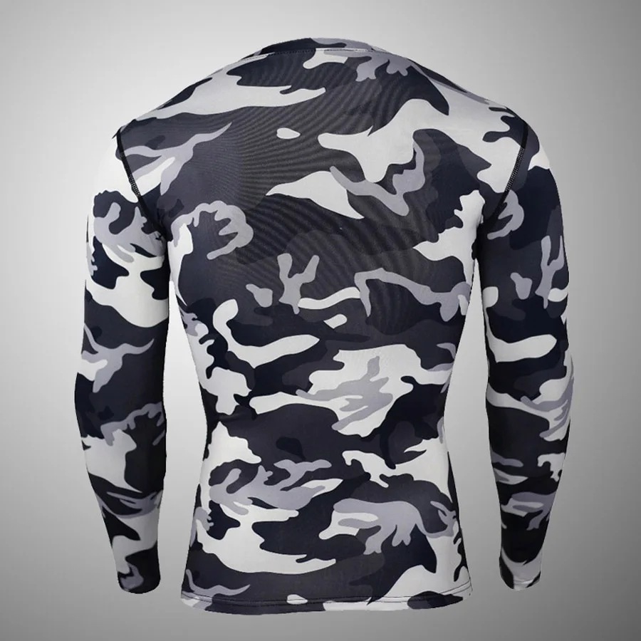 Новинка 2019 года Rash Guard сжатия шестерни спортивные костюмы для мужчин Фитнес футболка с длинными рукавами спортивный костюм колготки для