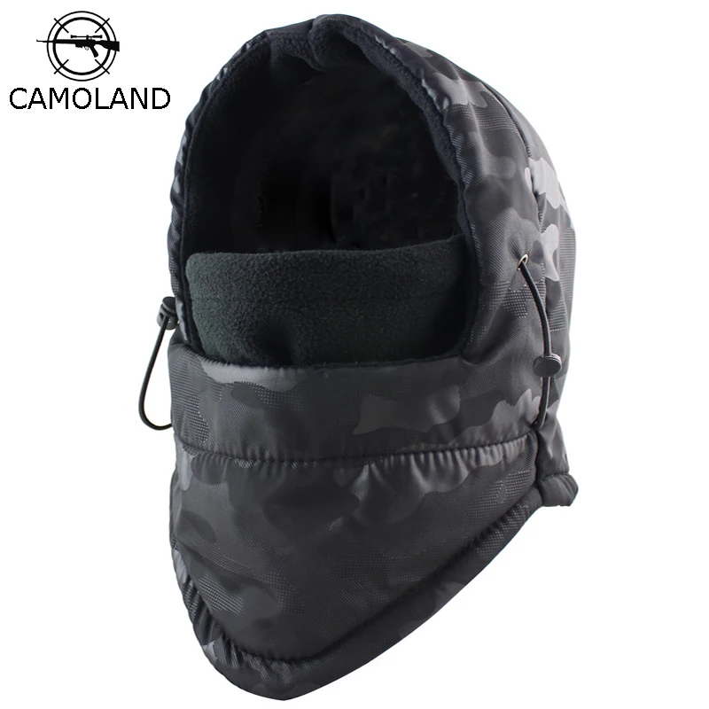 Inverno masculino feminino rosto capa de lã térmica à prova dwaterproof água balaclava capa ski vento rolha beanies esportes ao ar livre inverno esqui chapéu