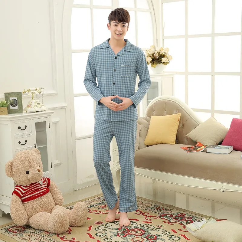 Men\'s Cotton Polyester Pajama Sets RBS-C LYQ1414 12