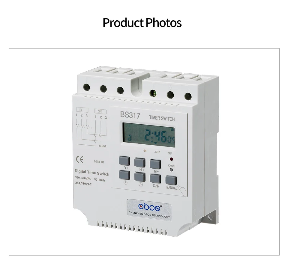 380V lcd цифровой многоцелевой трехфазный Программируемый Регулятор мощности переключатель времени мотор таймер