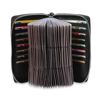 

051918 new hot men large capacity card bag man big zipper card holder