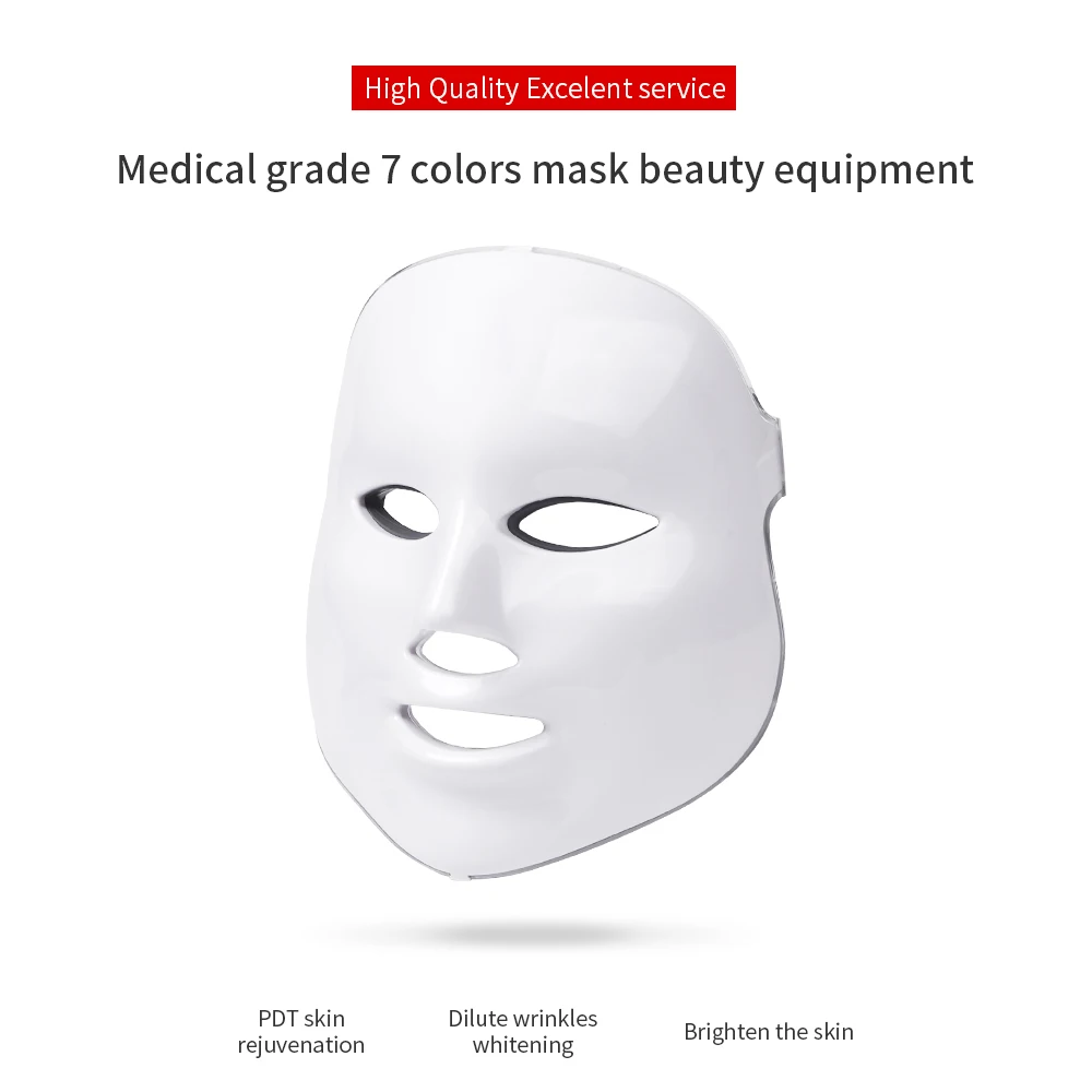 Cuidados com a Pele Foreverlily Beleza Fóton Máscara Facial Terapia 7 Cores Luz Rejuvenescimento Rugas Acne Remoção Rosto Spa Led 15 Cheap Máscara LEVOU