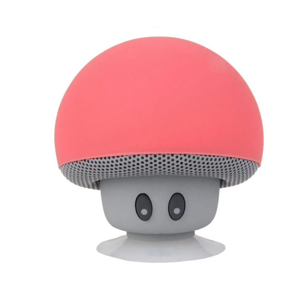 

Cartoon mushroom head wireless Bluetooth portable speaker desktop mobile phone support small speaker