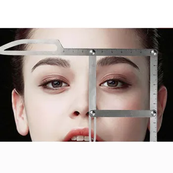

1 pcs Golden Ratio Measure Microblading Stainless Steel Ruler Permanent Makeup Eyebrow Tattoo Design Calipers Stencil
