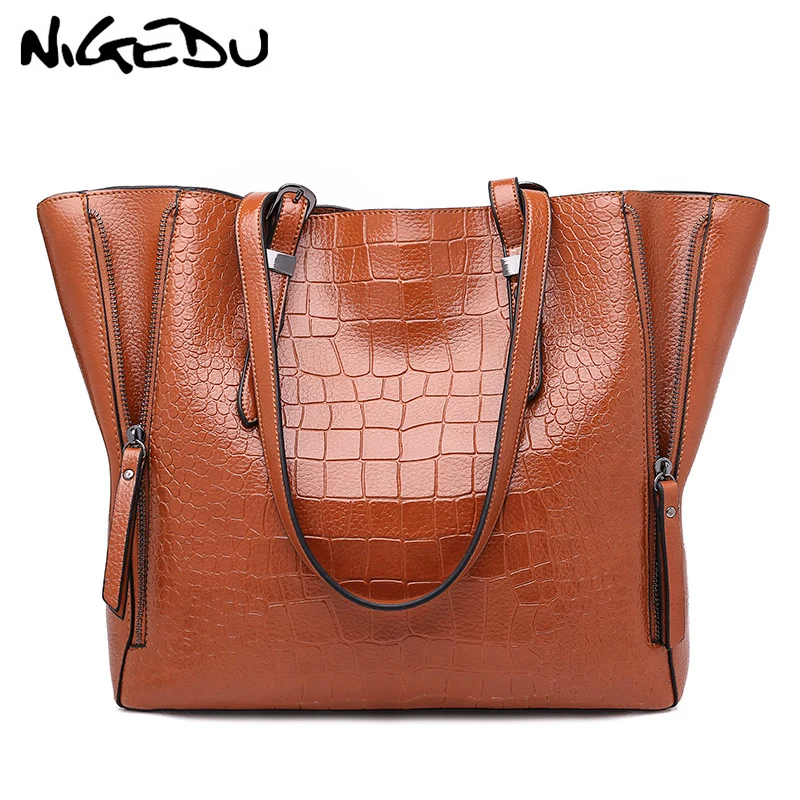 Crocodile Women Handbags Tote Bags Shoulder Woman Brand Famous Pu Leather Female Handbag Large Capacity Las Hand Bag In From Crocodile Women Handbags Tote Bags Shoulder Woman Brand Famous Pu Leather Female Handbag Large Capacity Las Hand Bag In From