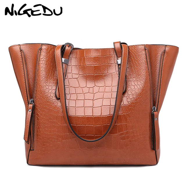 Cheap Crocodile Women Handbags Big Tote Bags shoulder bags woman brand famous PU Leather Female Handbag Large Capacity Ladies Hand Bag