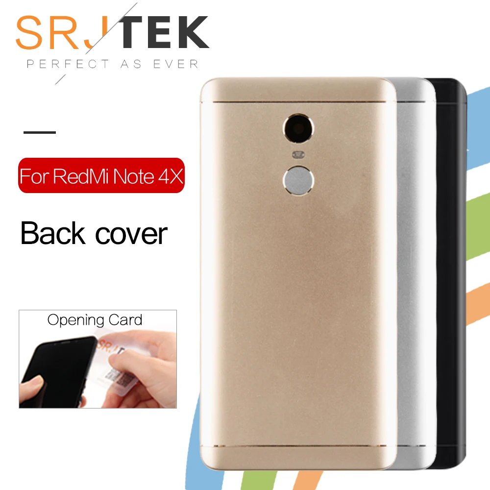

SRJTEK Rear Back Housing For XIAOMI Redmi Note 4X Back Cover Battery Door For Redmi Note 4X Replacement Parts