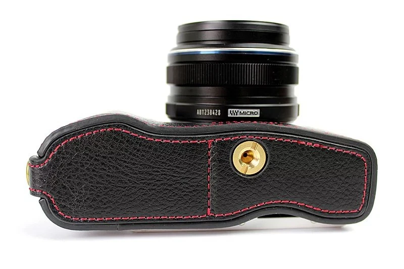 Роскошная натуральная кожа Камера сумка для цифровой камеры Olympus Pen Lite E-PL7 E-PL8 E-PL9 черный/коричневый/Кофе EPL7 EPL8 EPL9 Камера чехол