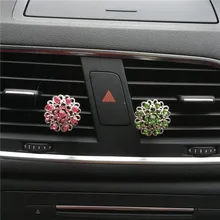 Полый Алмазный сердечный автомобильный парфюм освежитель воздуха кондиционер выход духи Автомобильные украшения Profum автостайлинг
