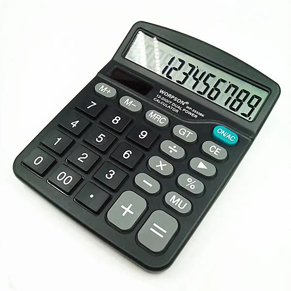 calculator with big button large and clear display solar dual power calculator with