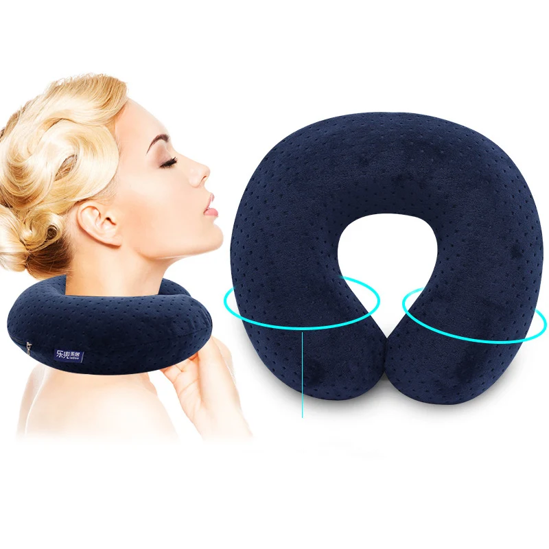 

1PC New Arrival Memory Foam Air Plane Duck Tongue Shape Office Travel Cervical Protection Car Comfortable U-shaped Neck Pillow