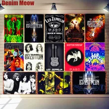 Led Zeppelin винтажная металлическая жестяная вывеска для паба бара кафе декоративная тарелка рок-группа железная наклейка музыкальная настенная живопись Домашний декор N281