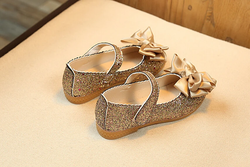 Детские сандалии для принцесс; элегантная детская Свадебная обувь для девочек; Золотое Платье; кожаная обувь; Праздничная обувь для девочек; цвет розовый