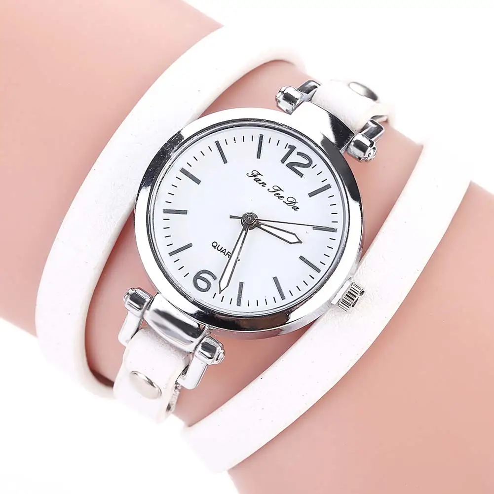 FANTEEDA браслет часы мода летний стиль кожаные повседневные наручные часы ЖЕНСКИЕ НАРЯДНЫЕ часы(Размер: 60 см) TT@ 88 - Цвет: color 1