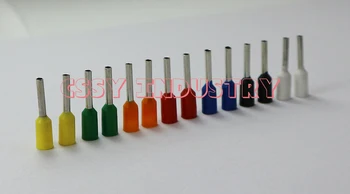 

2017 freeshipping 1000pcs/lot E10-12 Bootlace cooper Ferrules kit Wire Crimp Connector Insulated Cord Pin End Terminal 8 color