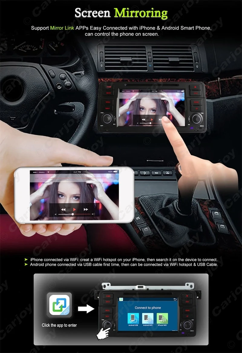 Flash Deal LEEWA 7" Android 6.0 (64bit) DDR3 2G/32G/4G Car DVD GPS Radio Head Unit For BMW 3 Series MG ZT/Rover 75/For BMW 3 Series E46/M3 8