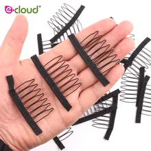 10-20 шт./лот парик расчески для парика шапки завода питания парик заколки для волос расширениях лучший зажимы для парики большой 7 Theeth