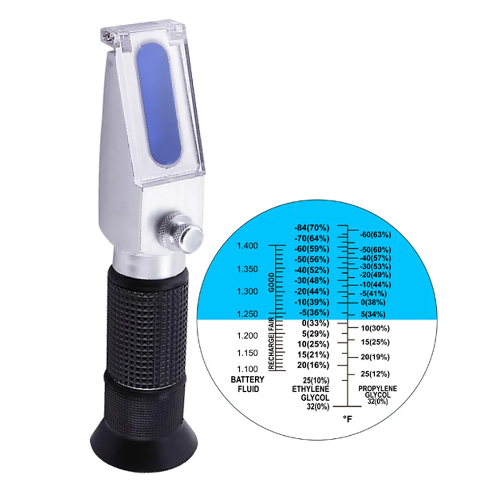New Portable Battery Acid Antifreeze Fluid Glycol Tri Scale