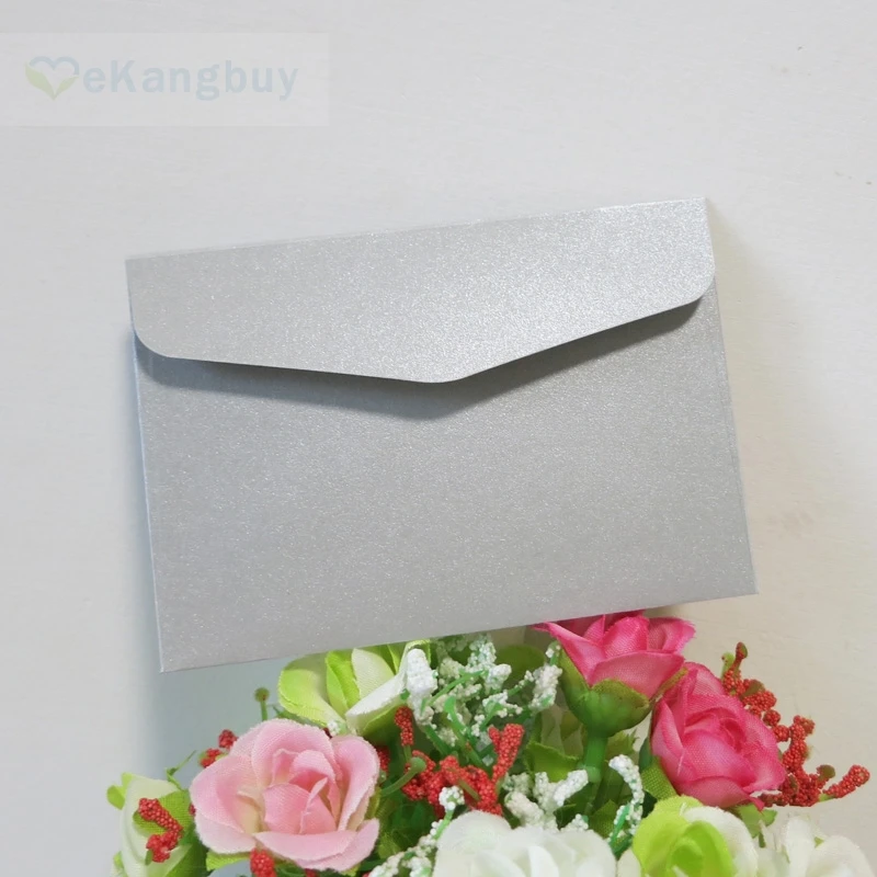 100 шт 10x7 см(3," x 2,7") мини красочный бумажный конверт членские карты Обложка для банковских карт