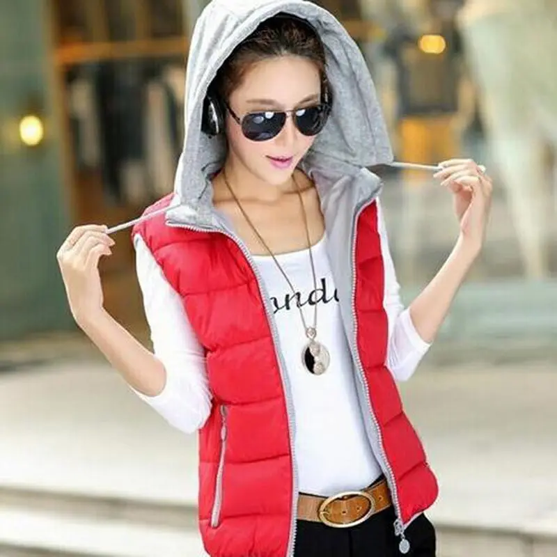 Куртка женская без рукавов KL373 осенняя и зимняя 2018|sleeveless jacket women|down vest womenvest women |