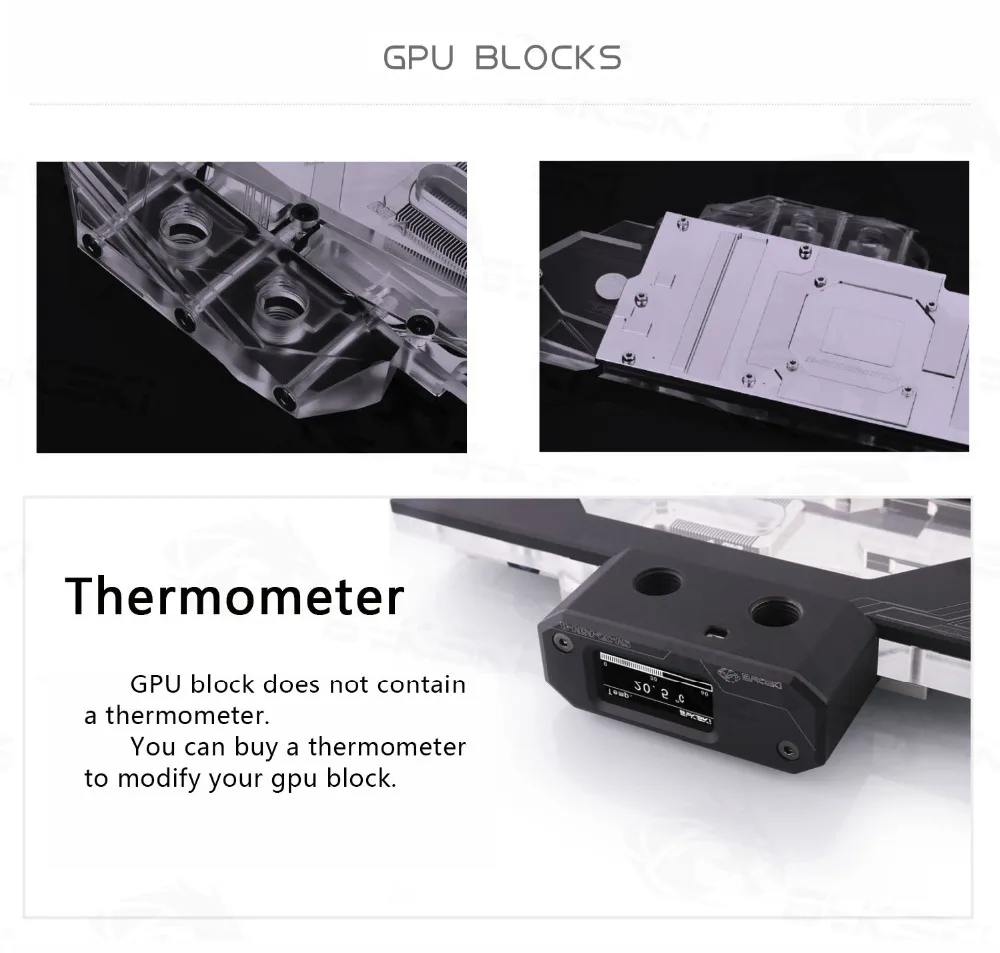 Low Price  Bykski Water Block use for ZOTAC RTX2080TI-8GD6 PGF / 2080Ti AMP Extreme / Full Cover Copper Radiat