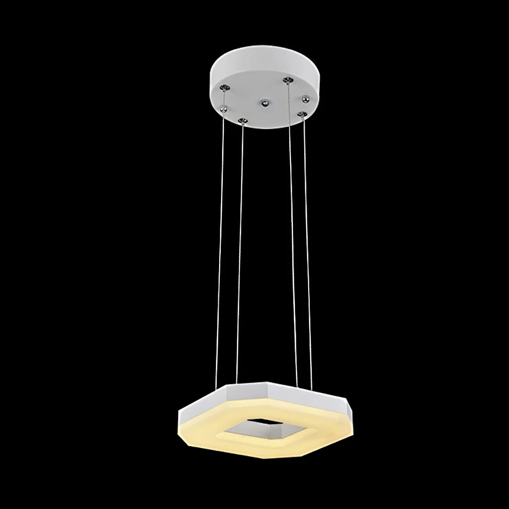 

Modern Small LED Chandelier Lights Acrylic 1/4 Ring LED Suspension Light Lamp for Living Room Aisle Porch Hallway Stairs