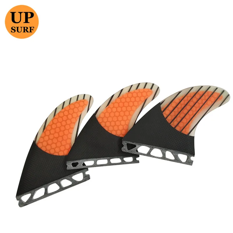 

Surf Future G5/G7 Fins Honeycomb Carbon Fin Fiber orange Fins SUP Board Fins Free Shipping thruster