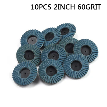 

10Pcs 2 Flap Sanding Disc Wheel Grinding Metal Polishing For Angle Grinder 60
