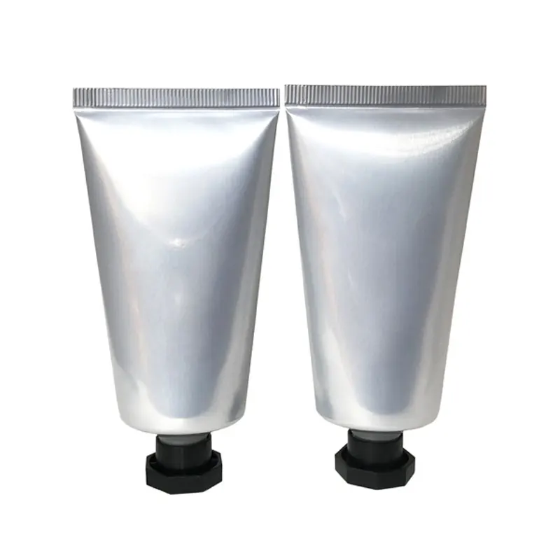 

50 X 30G 40G 50G Empty Plastic Cream Tube With Lids, Silver Cosmetic Lotion Tube Container, Shampoo Lotion Plastic Bottle