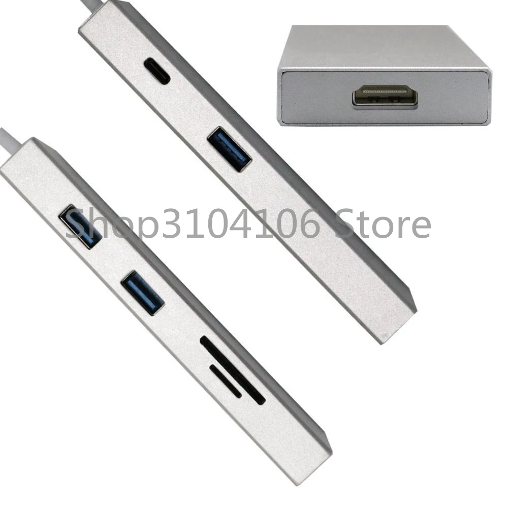 4K x 2K USB 3.0 Type C к HDMI и 3 порта 1 концентратор TF SD кардридер для Macbook Pro ПК ноутбука