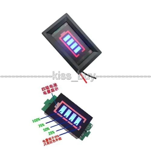 

dc 6V/12V/24V/36V/48V/ Lead-acid Battery Capacity Indicator Display Board