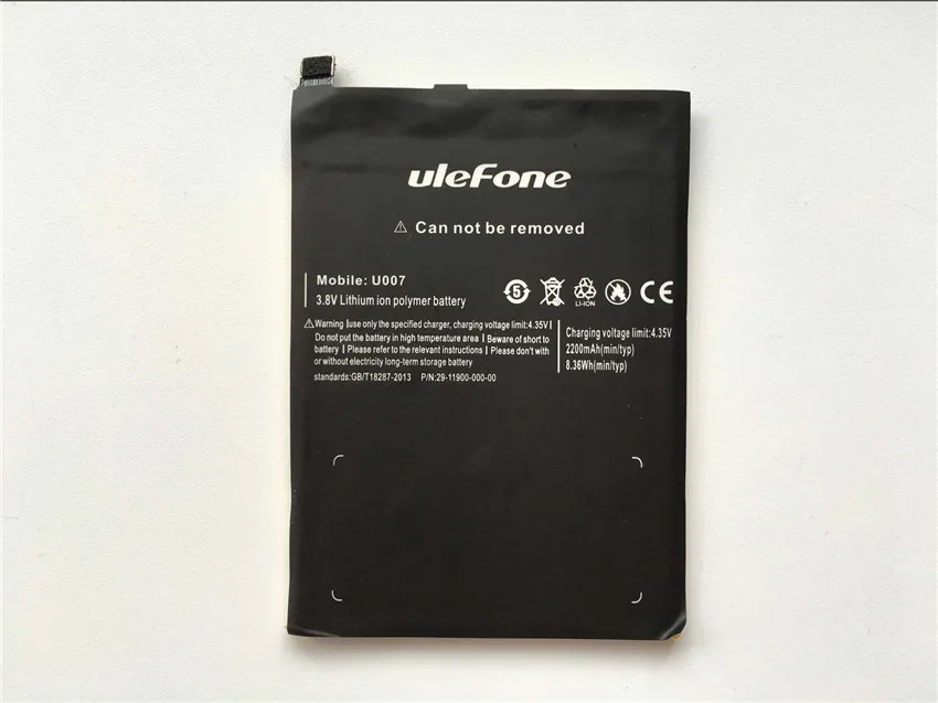 

Ulefone U007 Battery 2200mAh High Quality Back Up Battery Replacement For Ulefone U007 Smartphone - In Stock