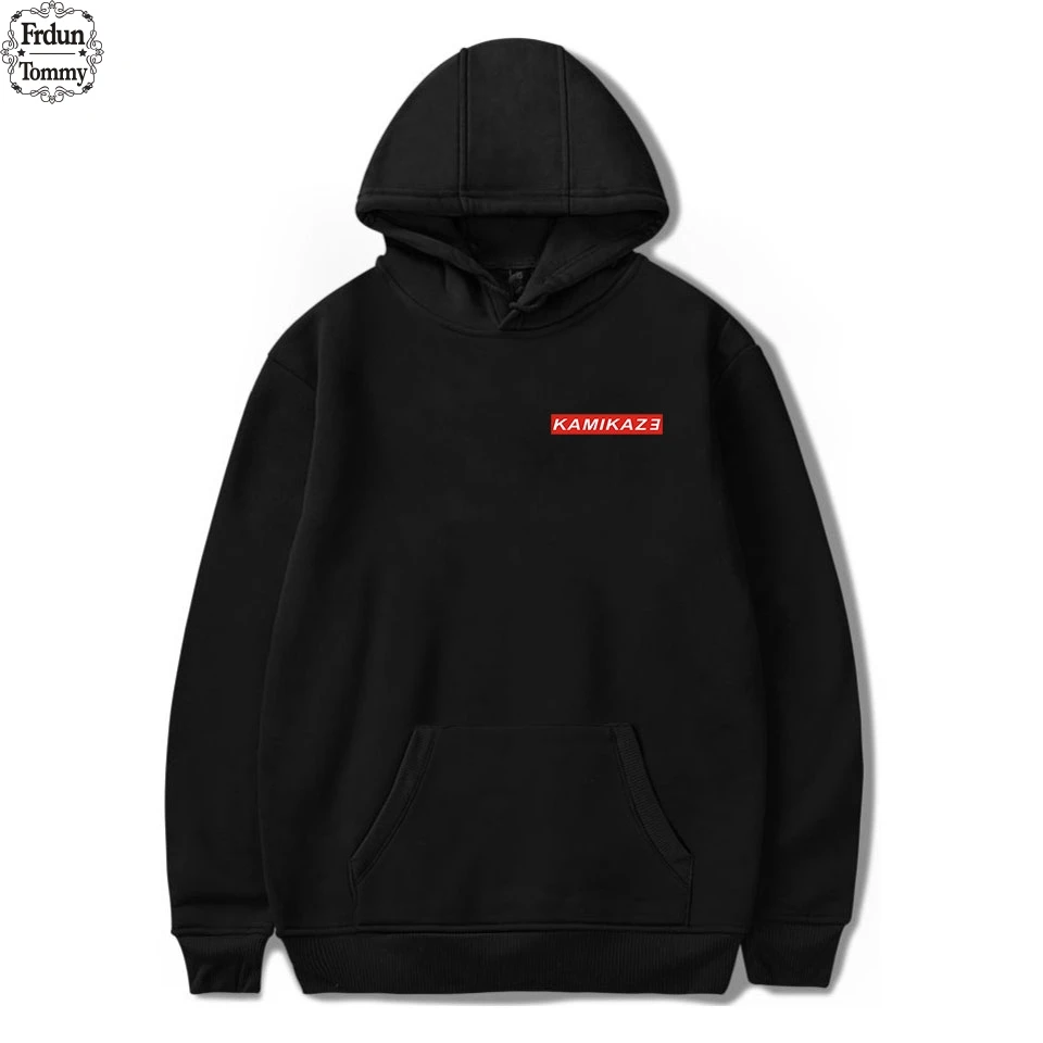 Толстовка с капюшоном Eminem Kamikaze длинная теплая толстовка в стиле хип хоп для