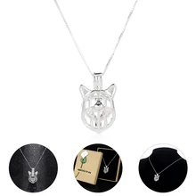 

Fashion Italy 925 Sterling Silver Necklaces Pretty Lucky Dog Shaped Silver Lockets for Pearl Cage Pendants Necklaces for sale