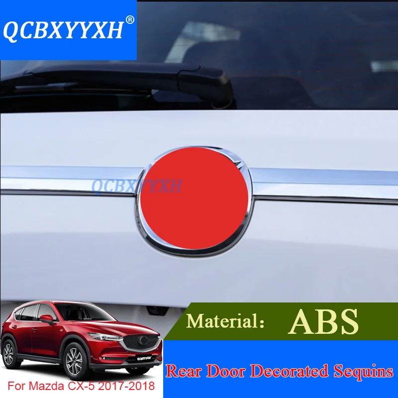 ABS автомобилей Стайлинг Хром сзади Отделка багажника украсить Блёстки для Mazda CX-5 аксессуар крышка Внешний украшения полоски