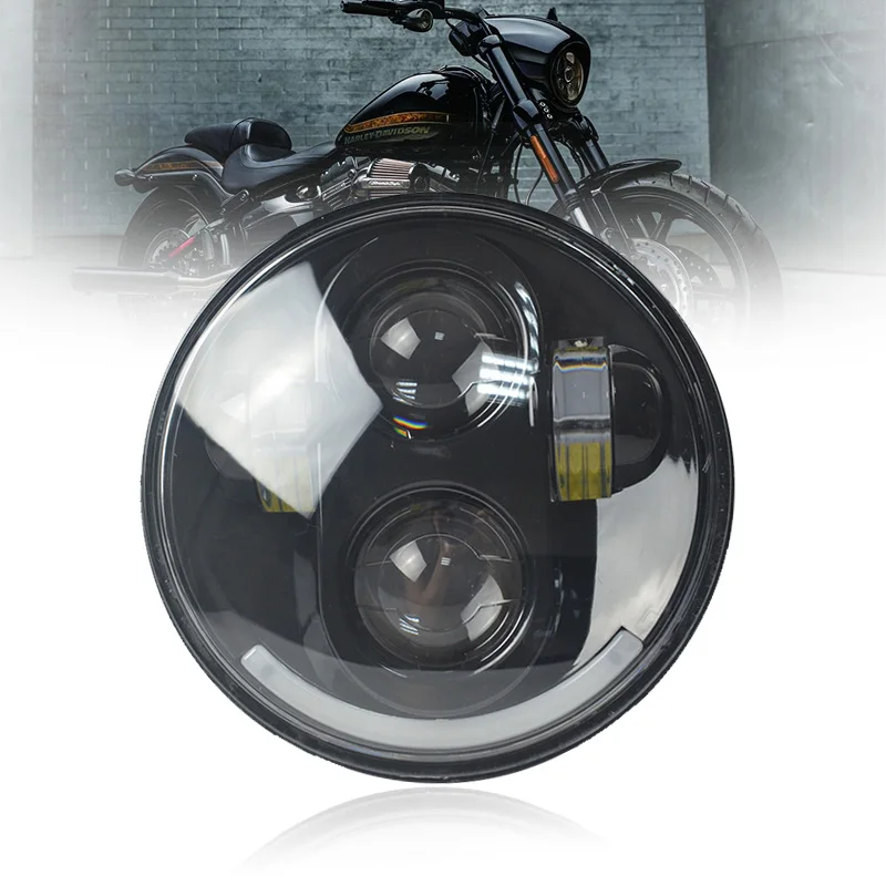 

5.75 inch High Quality Motorcycle Headlamp Universal For Harley Boober Chopper Vintage Motorbike Custom LED headlight