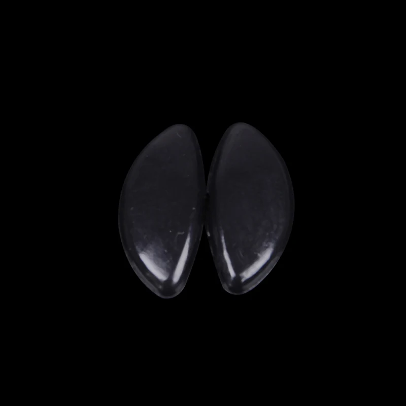 10 пар противоскользящие Силиконовые носовые упоры для очков очки черный белый - Цвет: Черный