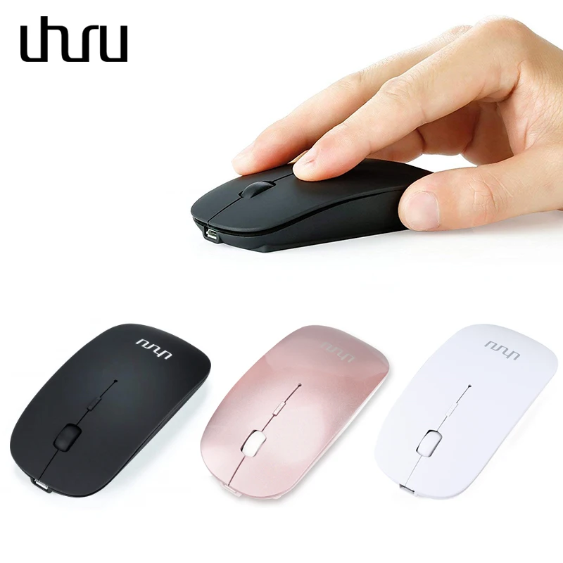 Беспроводная мышь UHURU перезаряжаемая Бесшумная оптическая с USB Bluetooth 3 0 1200DPI