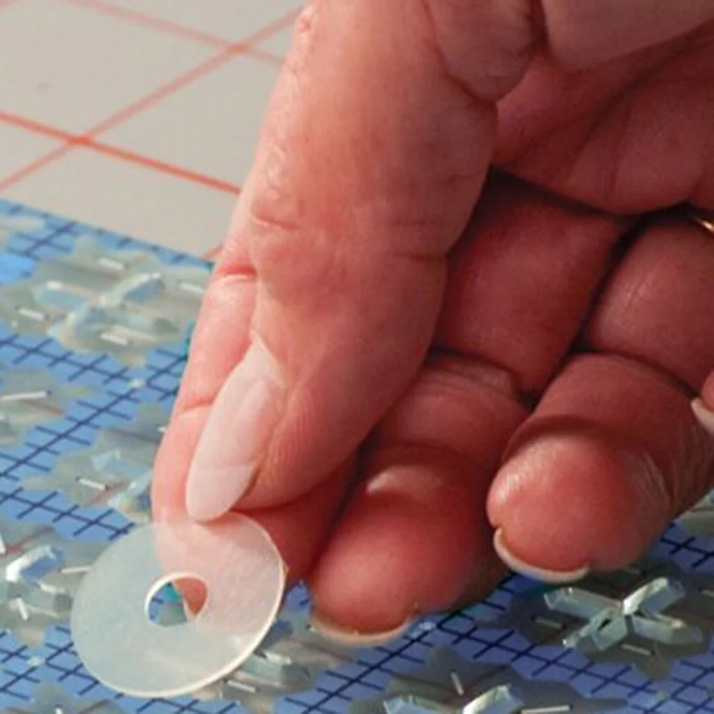 2 hojas 30 piezas de Gel de silicona transparente anillos adhesivos antideslizantes para fijación de jarrones de ordenador