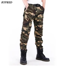 Осенне-зимние военные армейские тактические камуфляжные брюки карго мужские комбинезоны хлопковые многокарманные повседневные рабочие брюки Pantalon Homme