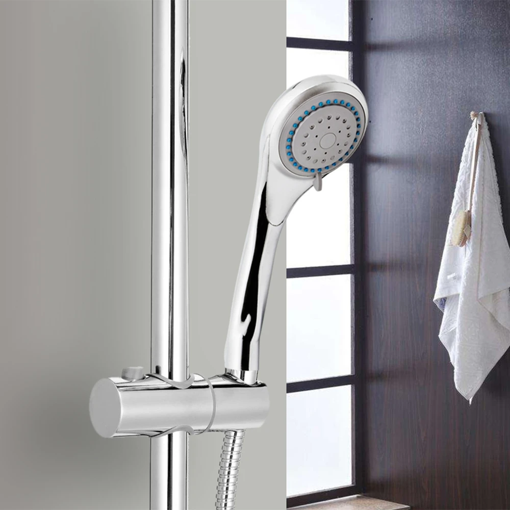 3 modes ABS Plastic Bathroom Shower Head Panel Round Chrome Rainfall Head Water Saving Classic Design G1/2 Showerhead Nozzle 